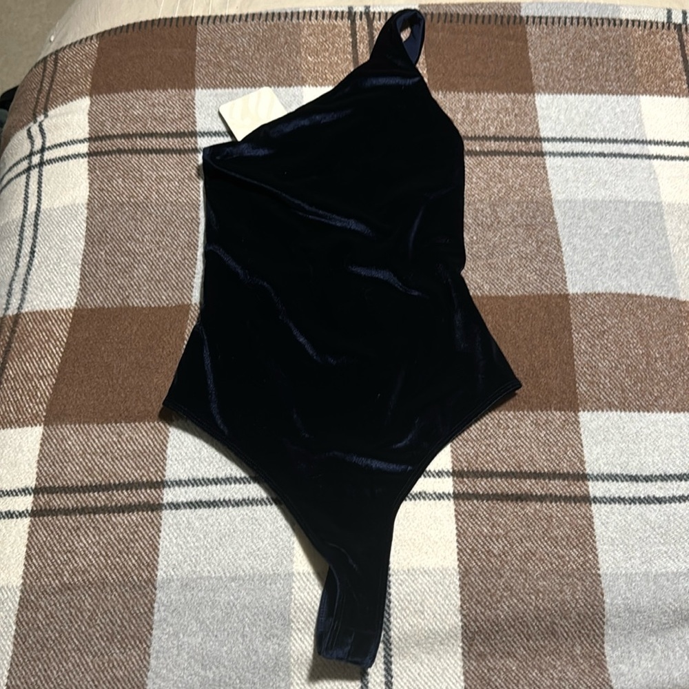 Fabletics Black Velvet Bodysuit